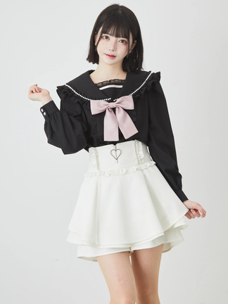 フロントZIPスカパン - Ank Rouge(アンクルージュ)のショート