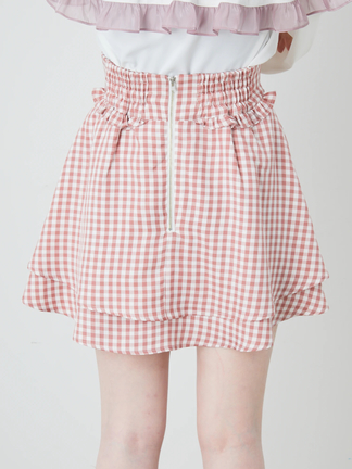 AnkRouge ギンガムバルーンスカパン スカート ジャンスカ AnkRouge ギンガムバルーンスカパン スカート ジャンスカ ギンガム