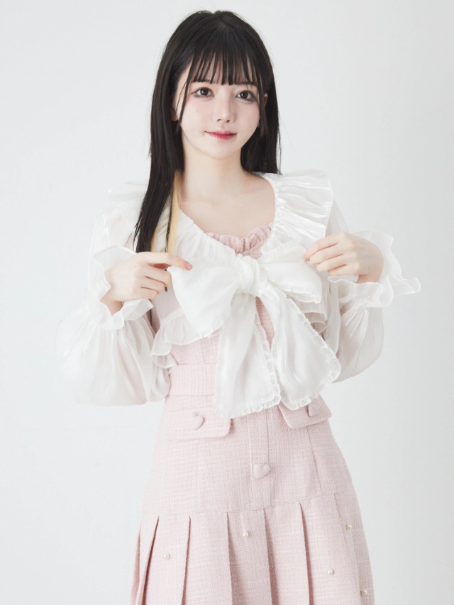 シアークロップドブラウス - Ank Rouge(アンクルージュ)のシャツ  