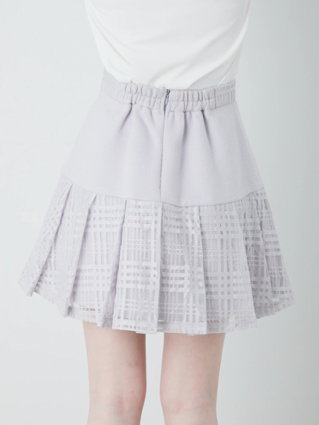 スピンドルレース重ねプリーツスカート - Ank Rouge(アンクルージュ)の  