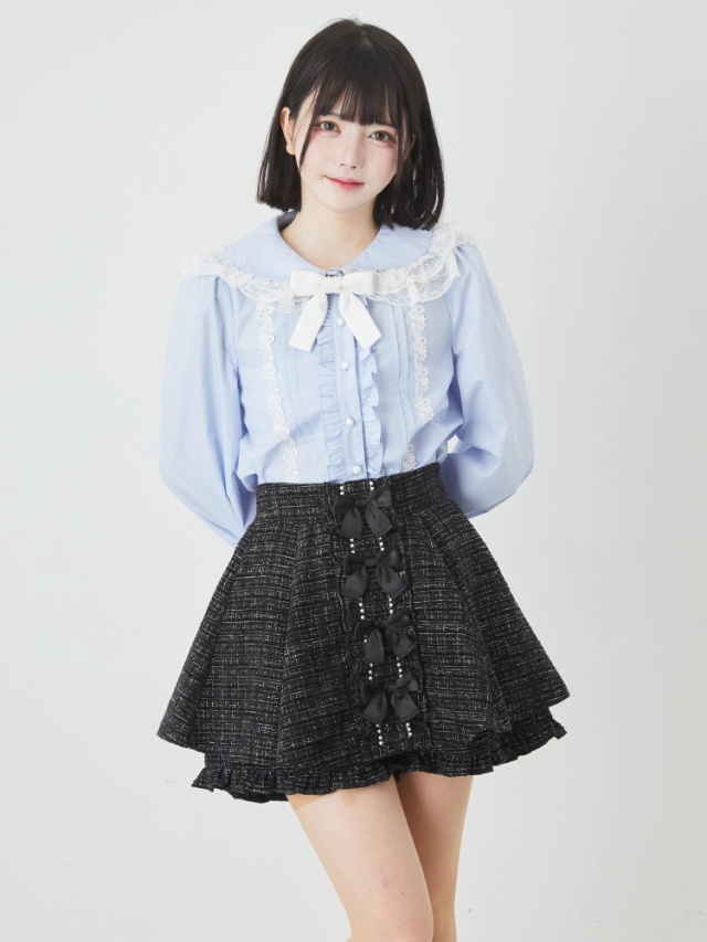 キラキラツイードリボンスカパン - Ank Rouge(アンクルージュ)の  