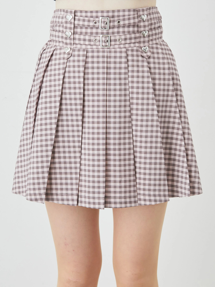 【新品未使用】anplegant チェックパンツ　ブラウンS チェック柄 ワイドパンツ レディース : セイウンストア - 通販