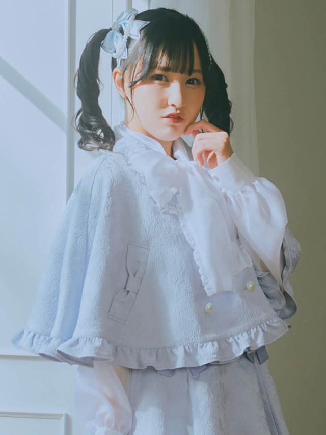 ふくれジャガードポンチョ - Ank Rouge(アンクルージュ)のポンチョ  