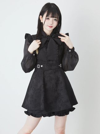 Ank Rouge コンビネゾン風ジャガード セットアップ 量産型 ふくれジャガードコンビネゾン - Ank Rouge(アンクルージュ)の