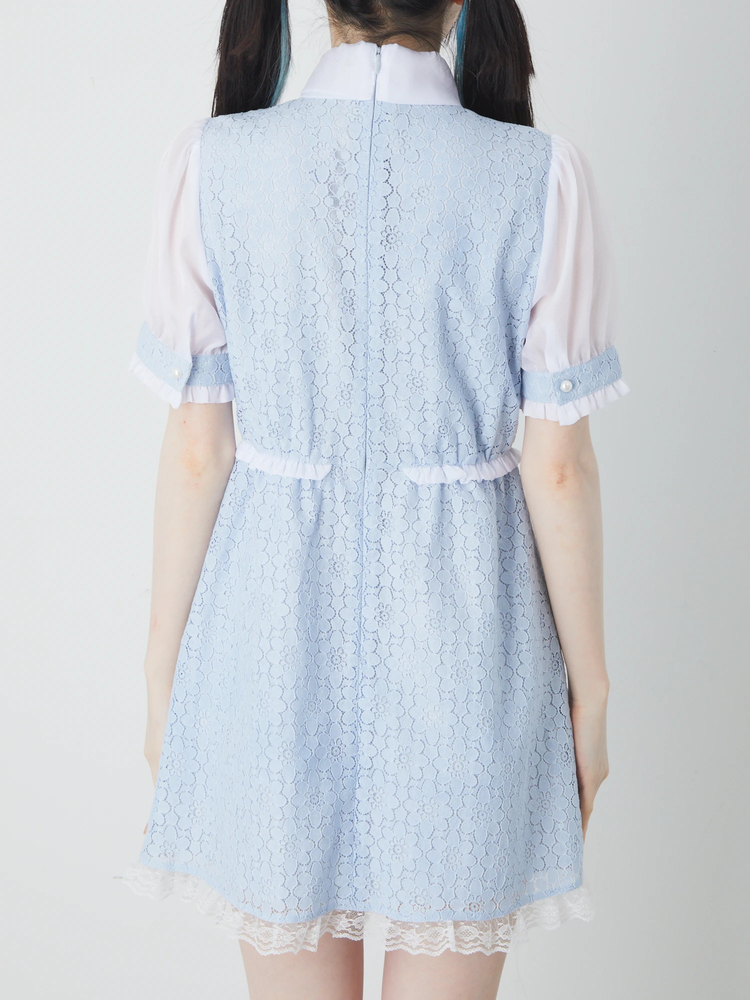 レースリボンタイワンピース - Ank Rouge(アンクルージュ)のワンピース