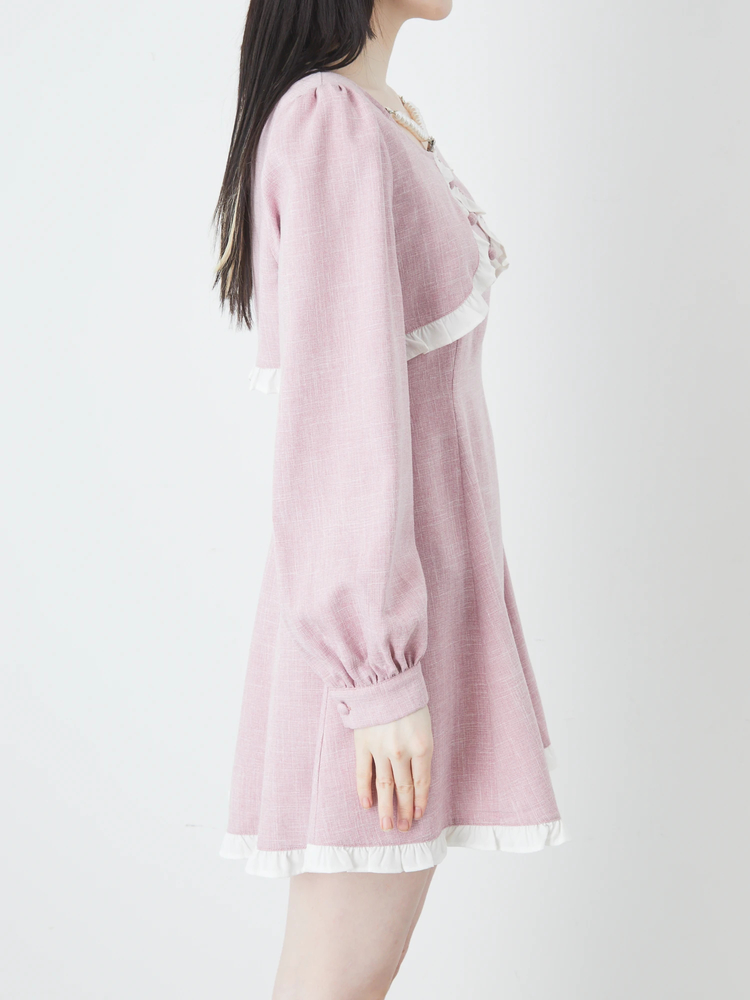 ワンピース(ボレロ付) ボレロ付きマルチWAY麻混キャミワンピース | natural couture