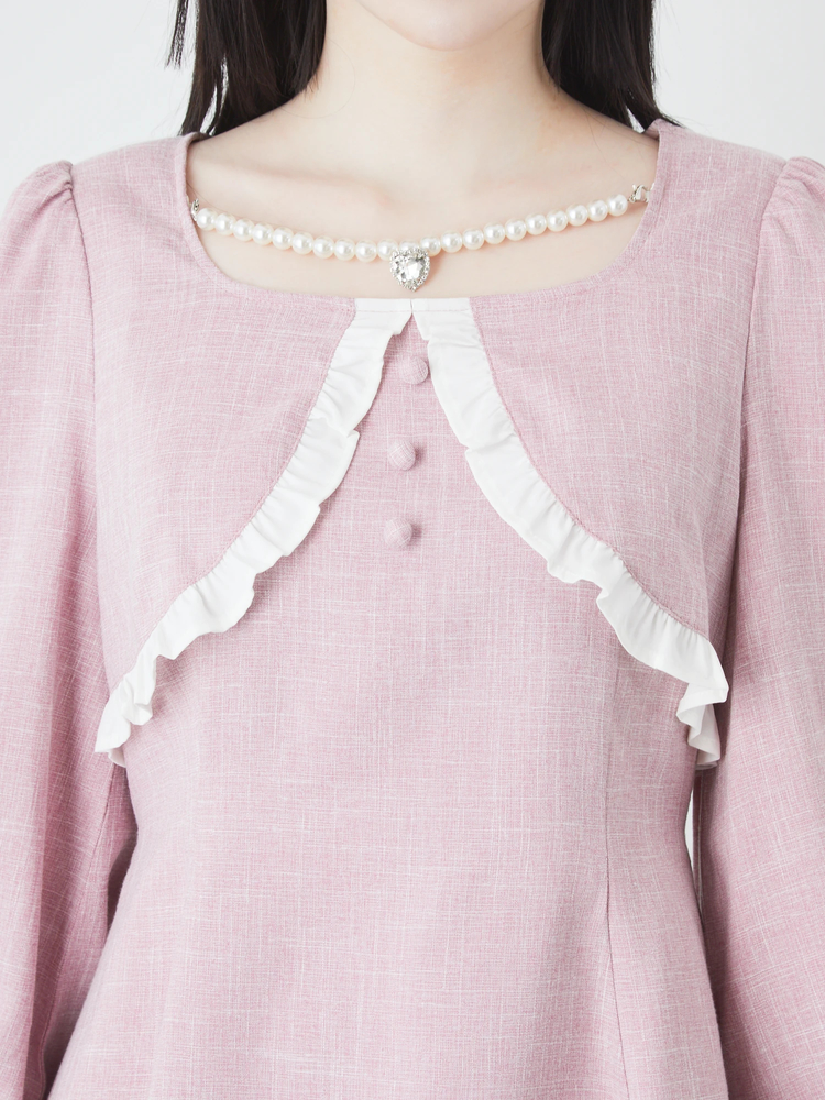 ワンピース(ボレロ付) 316005racesize.jpg