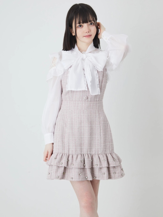 LOVE×AnkRouge キラキラツイードワンピース - Ank Rouge(アン  