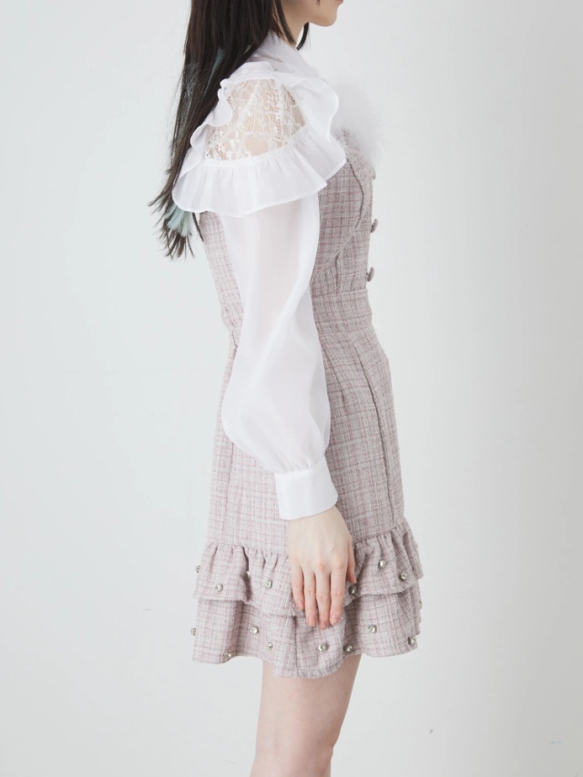 LOVE×AnkRouge キラキラツイードワンピース - Ank Rouge(アン  