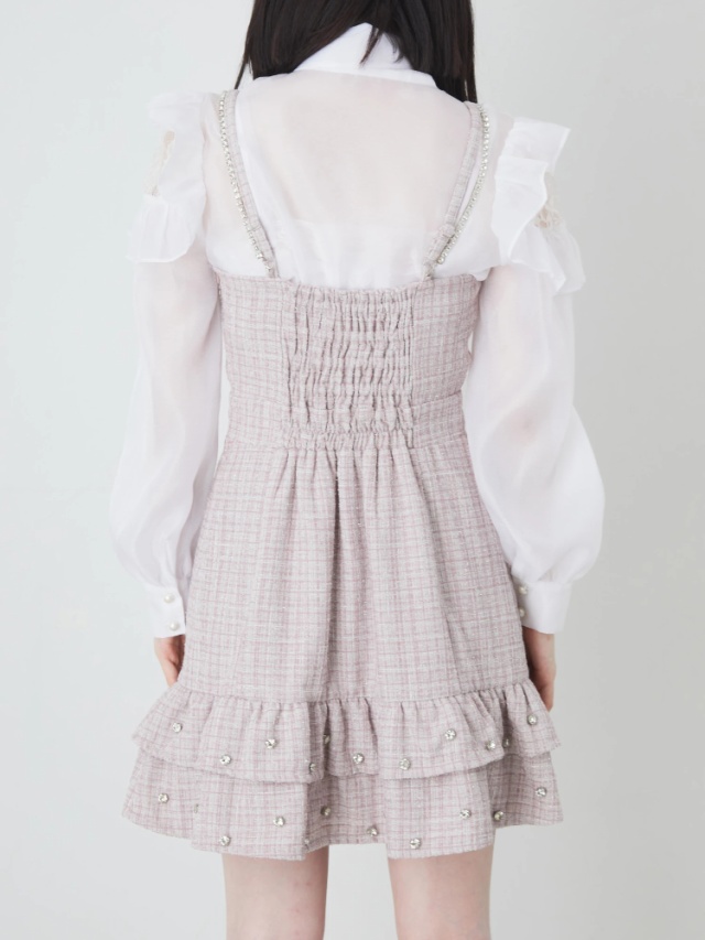 LOVE×AnkRouge キラキラツイードワンピース - Ank Rouge(アン  