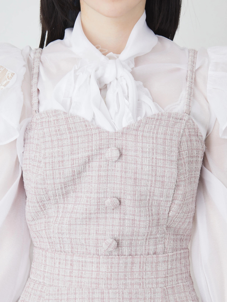 LOVE×AnkRouge キラキラツイードワンピース - Ank Rouge(アン