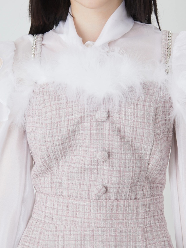 LOVE×AnkRouge キラキラツイードワンピース - Ank Rouge(アン  