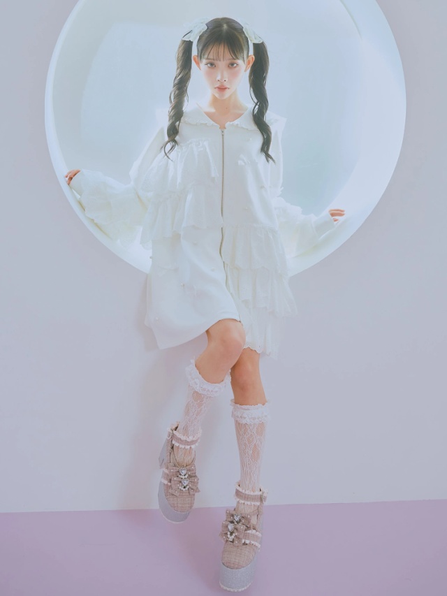 ツイード厚底シューズ - Ank Rouge(アンクルージュ)のパンプス  