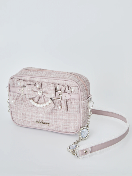 ツイードフリルBag(ピンク)
