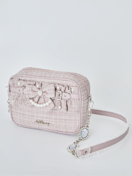 ツイードフリルBag(ピンク)