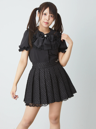 Ank Rouge ジャガードプリーツOP ジャガードプリーツOP - Ank Rouge(アンクルージュ)のワンピース