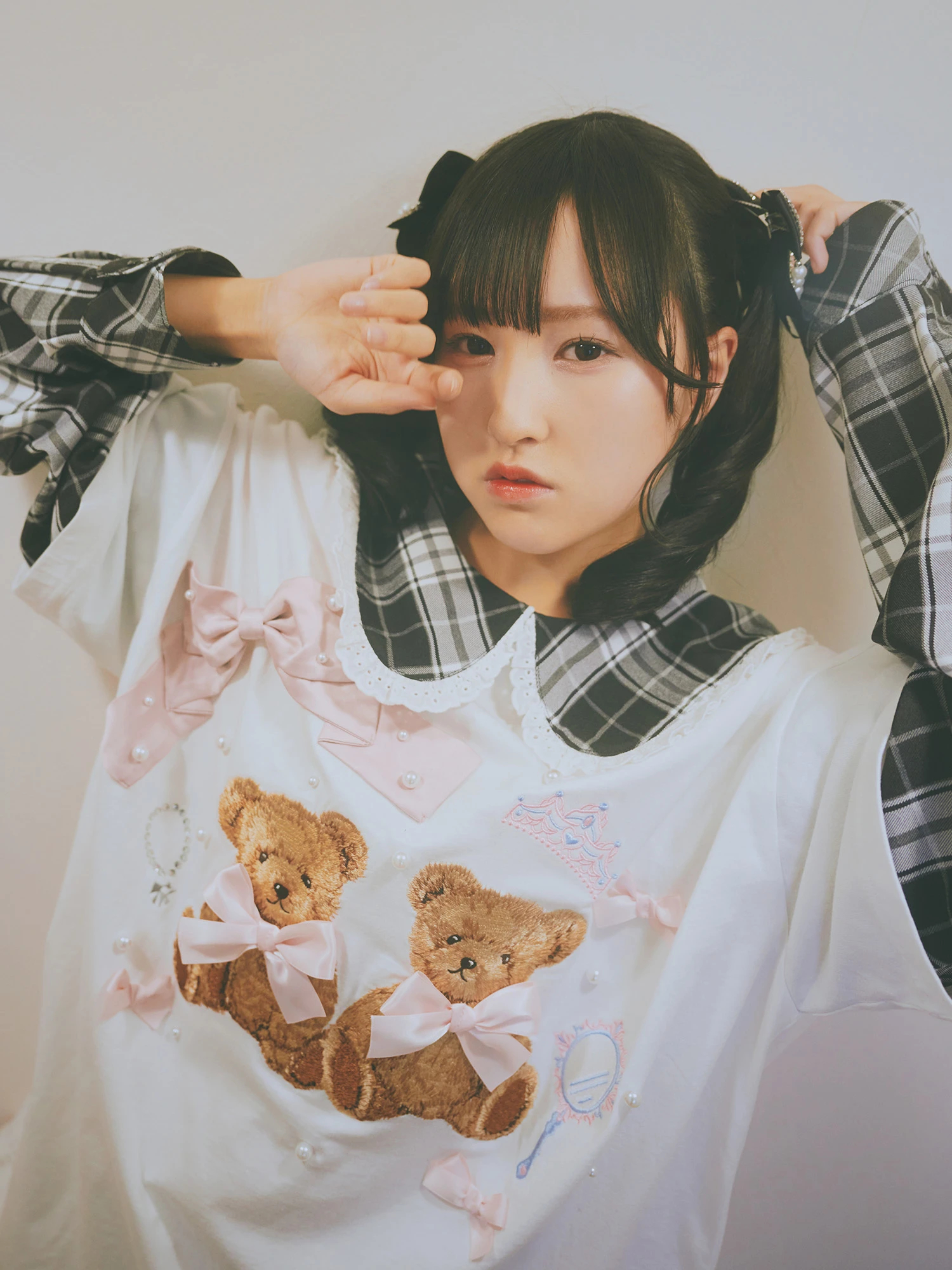くまちゃんリボンロンTe - Ank Rouge(アンクルージュ)のTシャツ 
