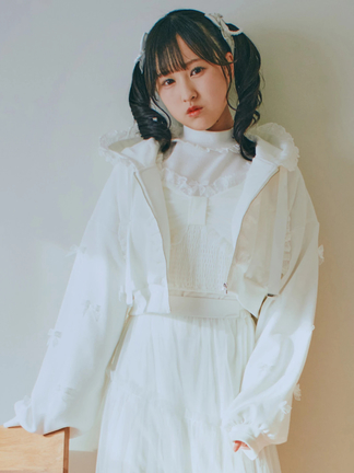 Angelic Pretty シフォンリボン半袖パーカ