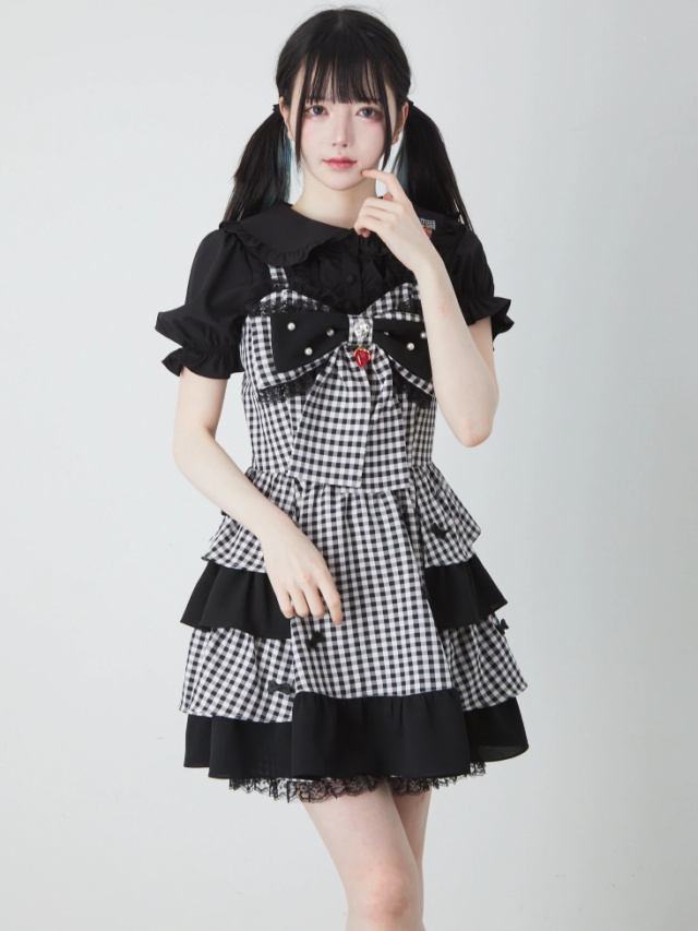 新品未使用♥️ストロベリージャムビスケット柄ジャンパースカート ながい