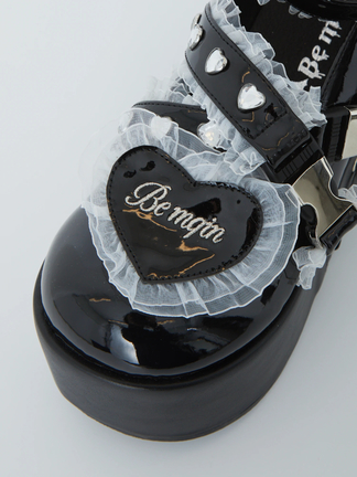 Be mqin ハートシューズ - Ank Rouge(アンクルージュ)のパンプス