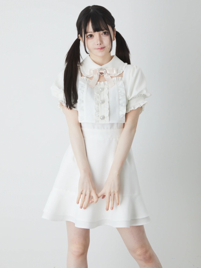 ハートボタンワンピース - Ank Rouge(アンクルージュ)のワンピース  