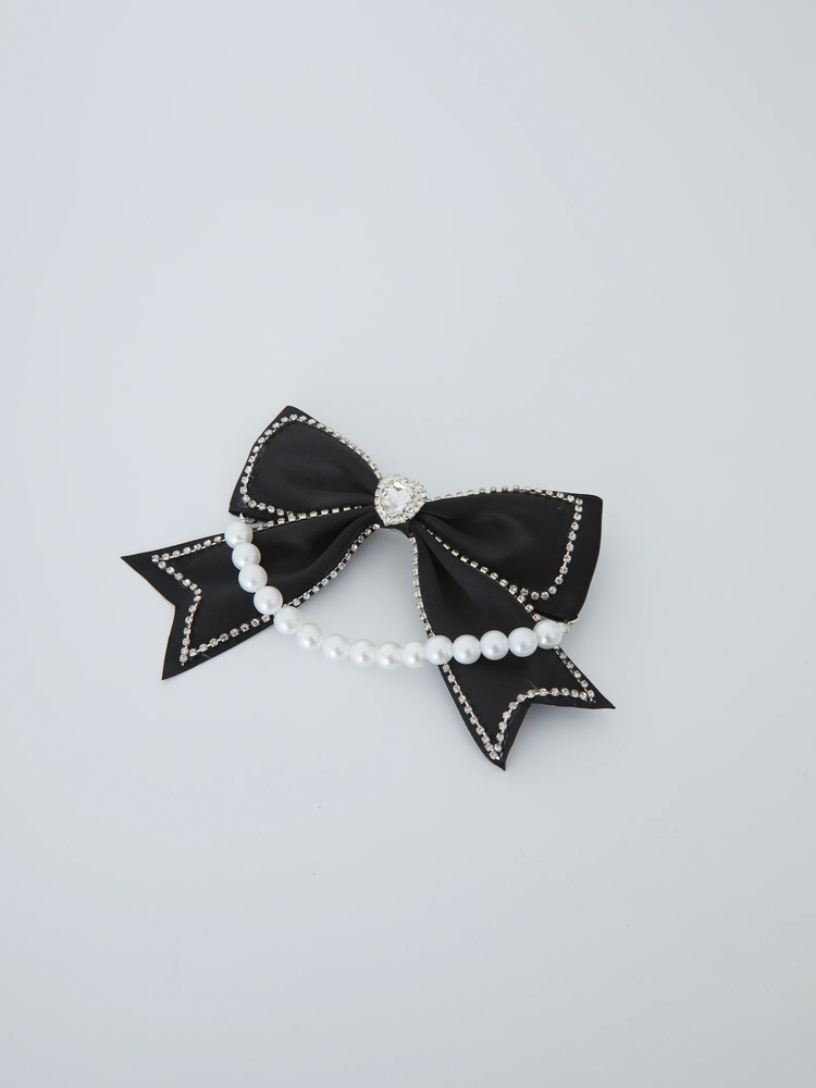 【新品未使用】　新品アレクリポンバレッタ　ベージュ VIBGYOR ヘアクリップ 「IZU」 大きめリボン バレッタ レース