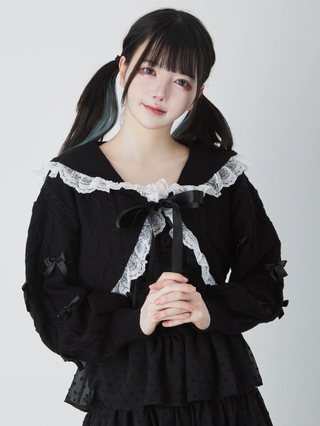 お袖リボンボレロニットカーデ - Ank Rouge(アンクルージュ)のカーデ  