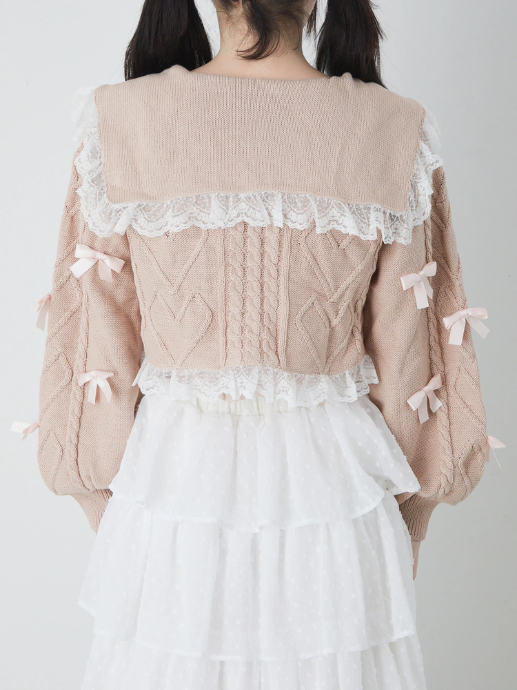 お袖リボンボレロニットカーデ - Ank Rouge(アンクルージュ)のカーデ