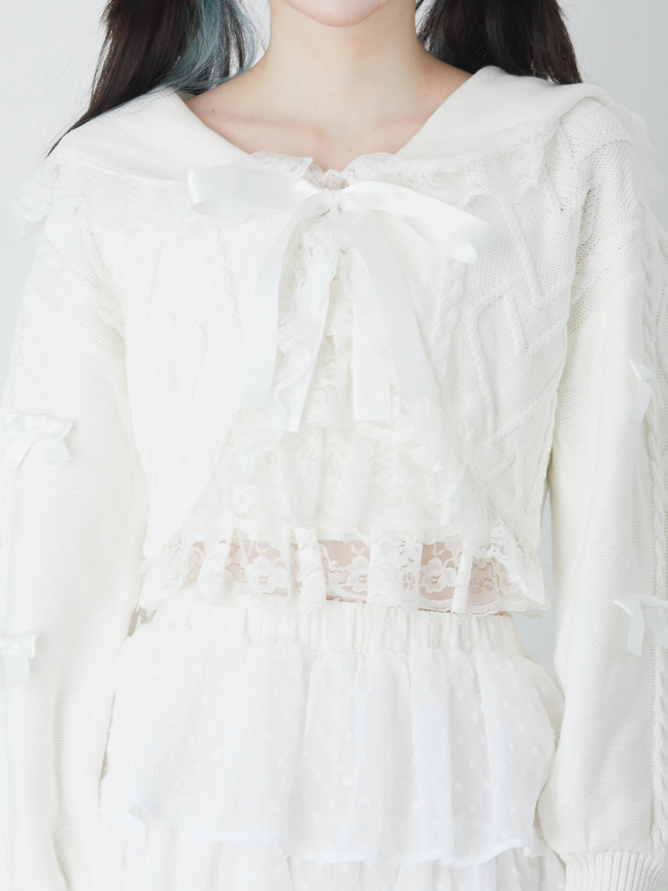 お袖リボンボレロニットカーデ - Ank Rouge(アンクルージュ)のカーデ