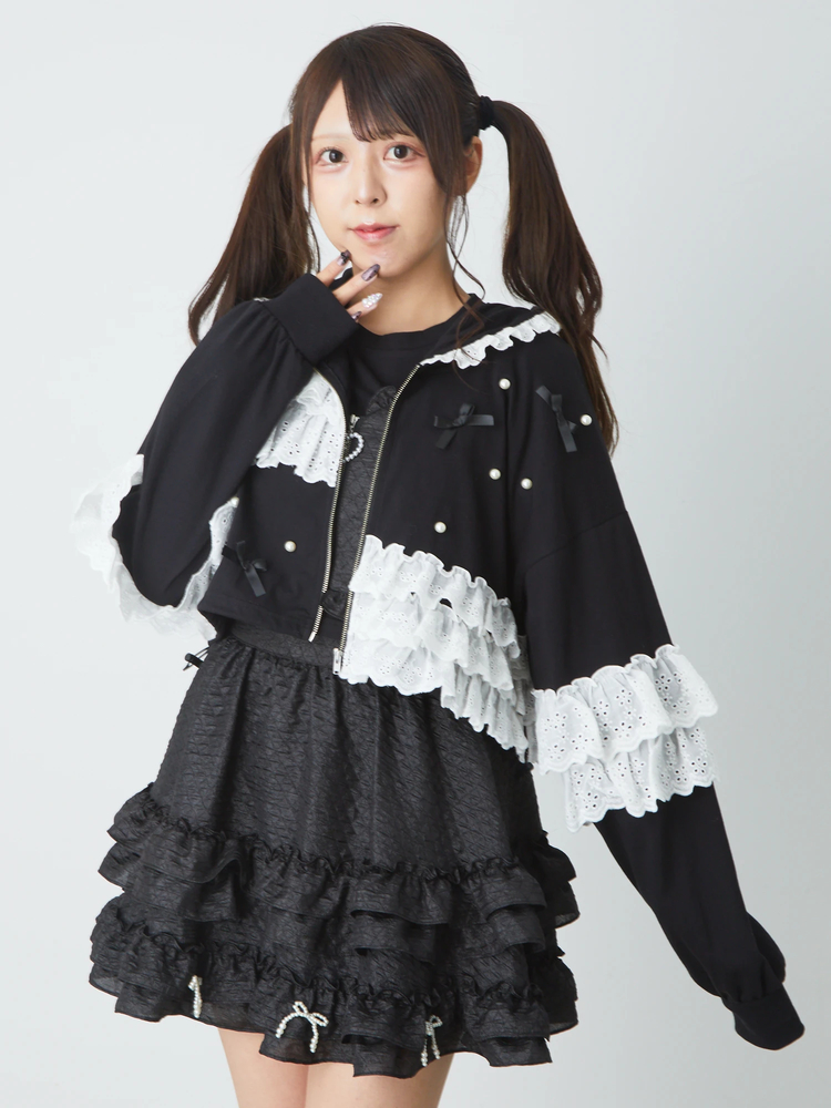 Ank Rouge リメイクショートパーカー リメイクショートパーカー - Ank Rouge(アンクルージュ)のパーカ