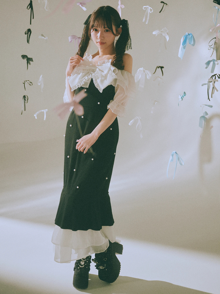 シアーパールワンピース ADAM ET ROPE'｜シアーパールワンピース | Rakuten Fashion(楽天