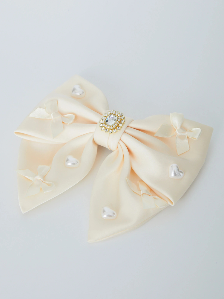 おリボンパールリボンバレッタ - Ank Rouge(アンクルージュ)のヘッド