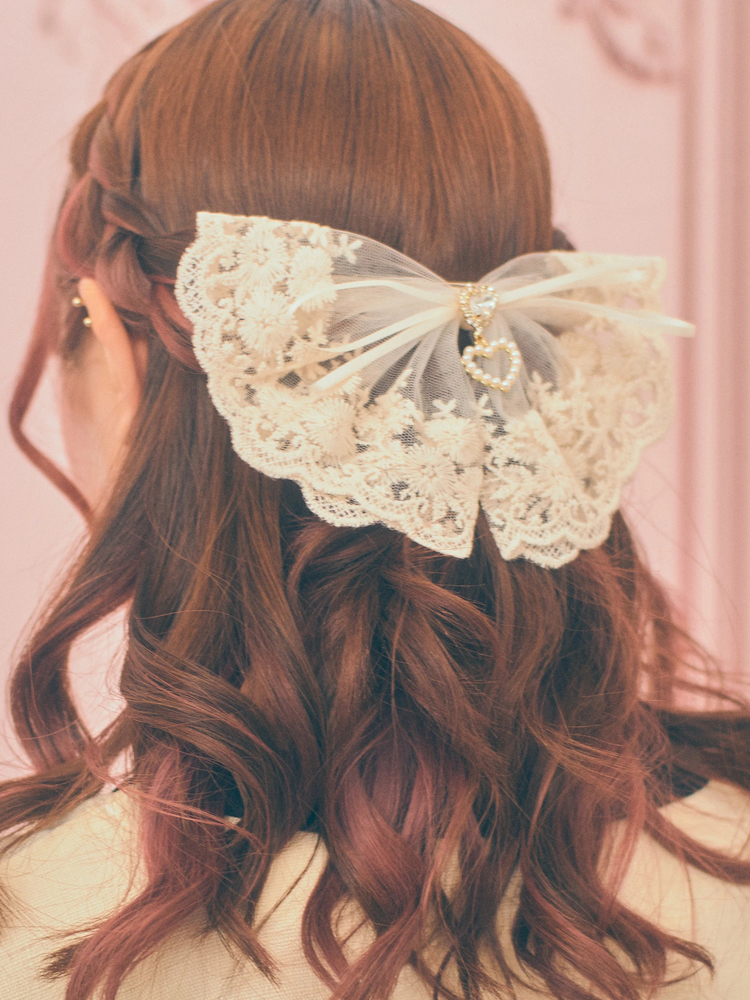 チュールリボンバレッタ - Ank Rouge(アンクルージュ)のヘッドアクセ