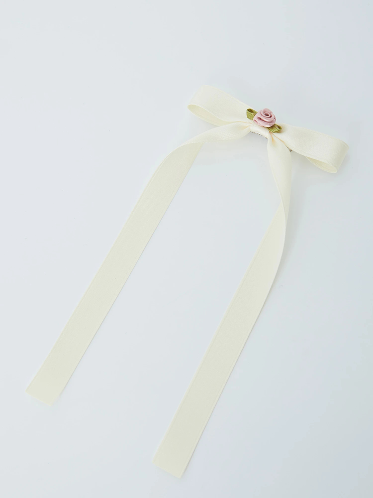 関送込【GANNI】アイレット リボン バレッタ ギフトに最適☆GANNI ガニー☆ リボン バレッタ (Ganni/ヘア