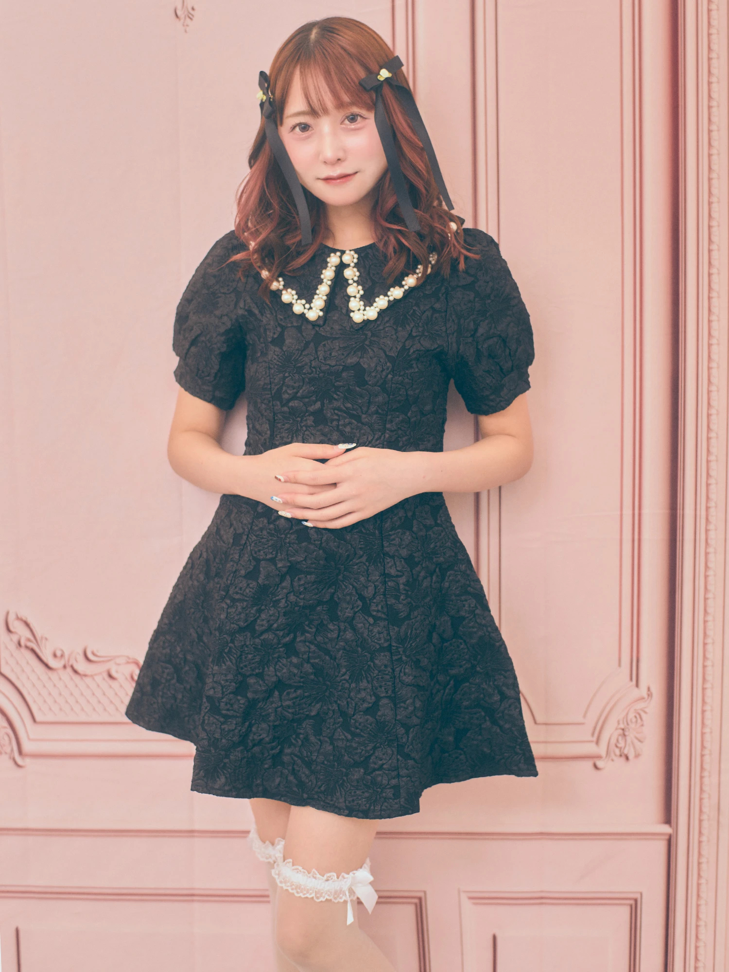 ローズリボンバレッタSet - Ank Rouge(アンクルージュ)のヘッド ローズリボンバレッタSet - Ank Rouge(アンクルージュ)のヘッド