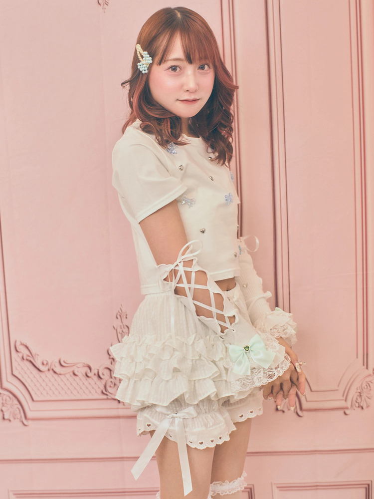 パールリボンピン - Ank Rouge(アンクルージュ)のヘッドアクセ