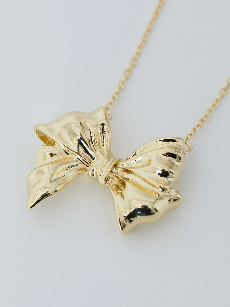 marland backus リボンネックレス MARLAND BACKUS / Bow Necklace / Gold | DELTA