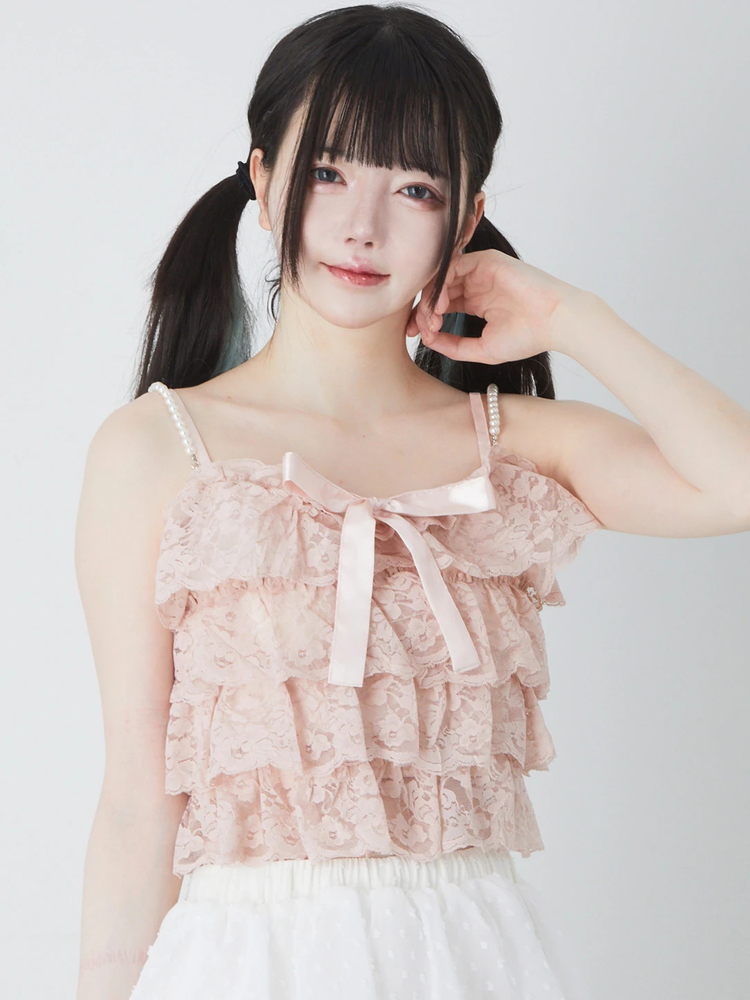 レースティアードビスチェ - Ank Rouge(アンクルージュ)のTシャツ