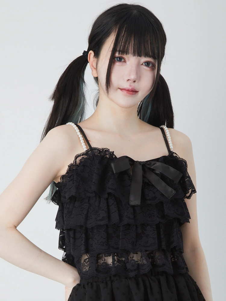 レースティアードビスチェ - Ank Rouge(アンクルージュ)のTシャツ