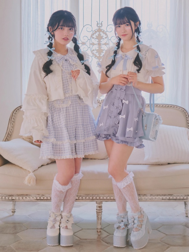 レース×合皮厚底シューズ - Ank Rouge(アンクルージュ)のパンプス 