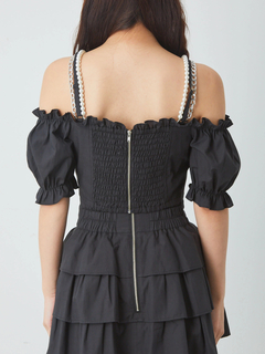 ハートスピンドルオフショルTOPS