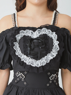 ハートスピンドルオフショルTOPS