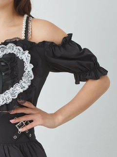 ハートスピンドルオフショルTOPS