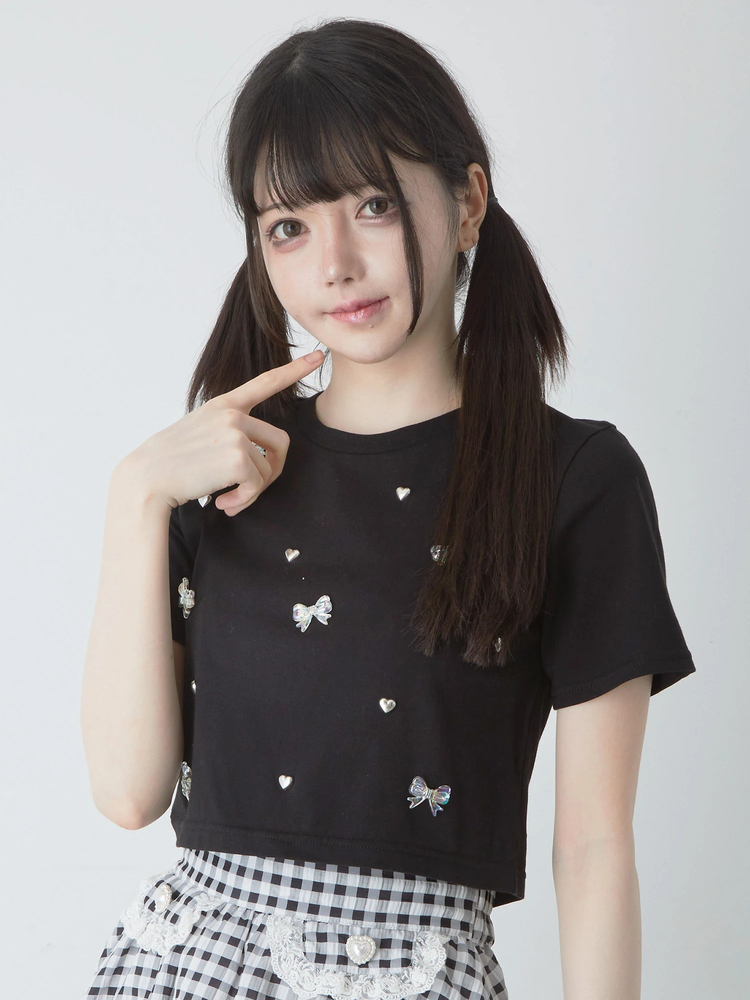 アンクルージュ カットソー トップス ブラック 半袖 黒 半袖カットソー Ank Rouge（カットソー(半袖/袖なし)）のフリマアイテム一覧