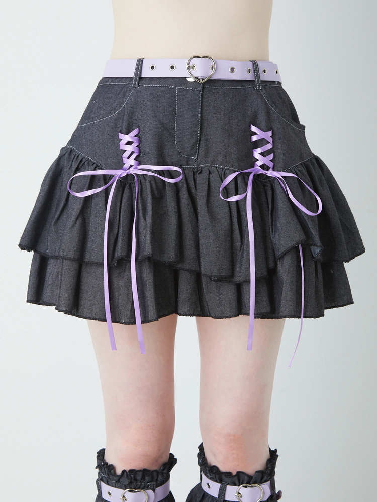 Yueqi Qi 23AW PURPLE SOLAR スカート　更にお値下げ中‼️ コーエン coen シアーロング スカート （LILAC） -アウトレット通販