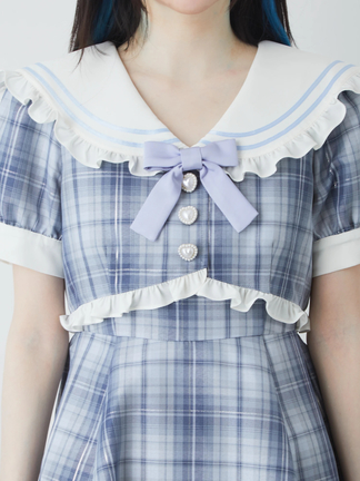 ミルク⭐︎セーラー風セットアップワンピース MILK（ミルク）の「Sailor Set Up ワンピース（シャツワンピース