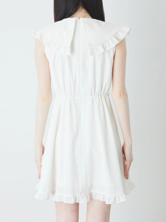 UNMINOU♡フリンジドットワンピース(WHITE) UNMINOU♡フリンジドットワンピース(WHITE) DRESS | UN MINOU