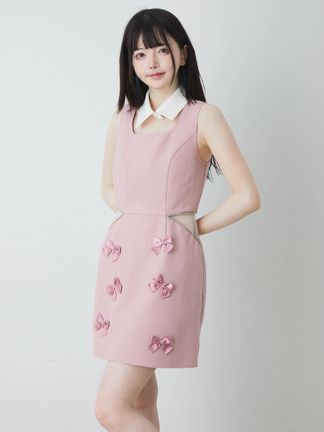 ウエストチュールお姉さんノースリワンピース - Ank Rouge(アン