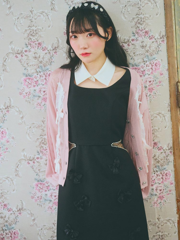 ウエストチュールお姉さんノースリワンピース - Ank Rouge(アン