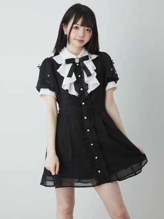♡Ank Rouge 配色ドーリーワンピース♡ 配色ドーリーワンピース - Ank Rouge(アンクルージュ)の